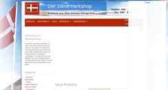 Desktop Screenshot of daenemarkshop.com