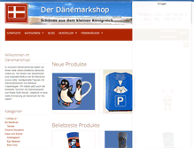 Tablet Screenshot of daenemarkshop.com